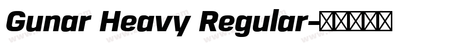 Gunar Heavy Regular字体转换